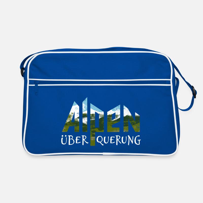 Alpenüberquerung Alpen Überquerung Wandern Retro Tasche