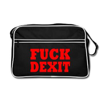 Fuck dexit - Sac Retro - noir/blanc - Devant