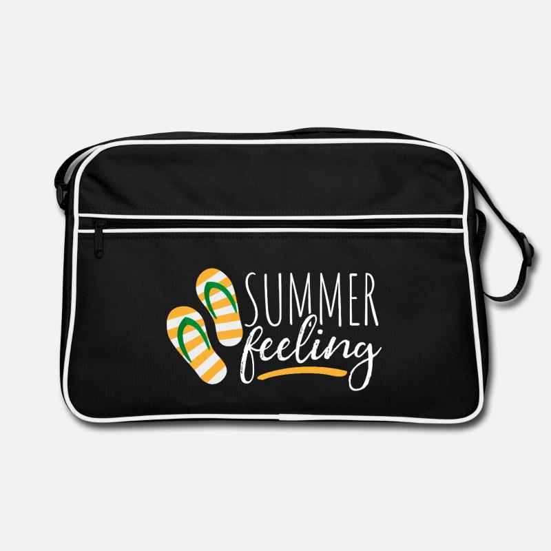 Summer feeling - Sommer - Sonne - Urlaub Retro Tasche