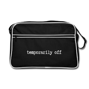 temporairement éteint - Sac Retro - noir/blanc - Devant