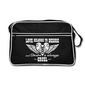 Love belongs to desire - Sandman - Sac Retro - noir/blanc - Devant