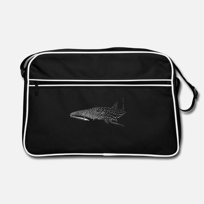 WALHAI - Retro Tasche - Schwarz/Weiß