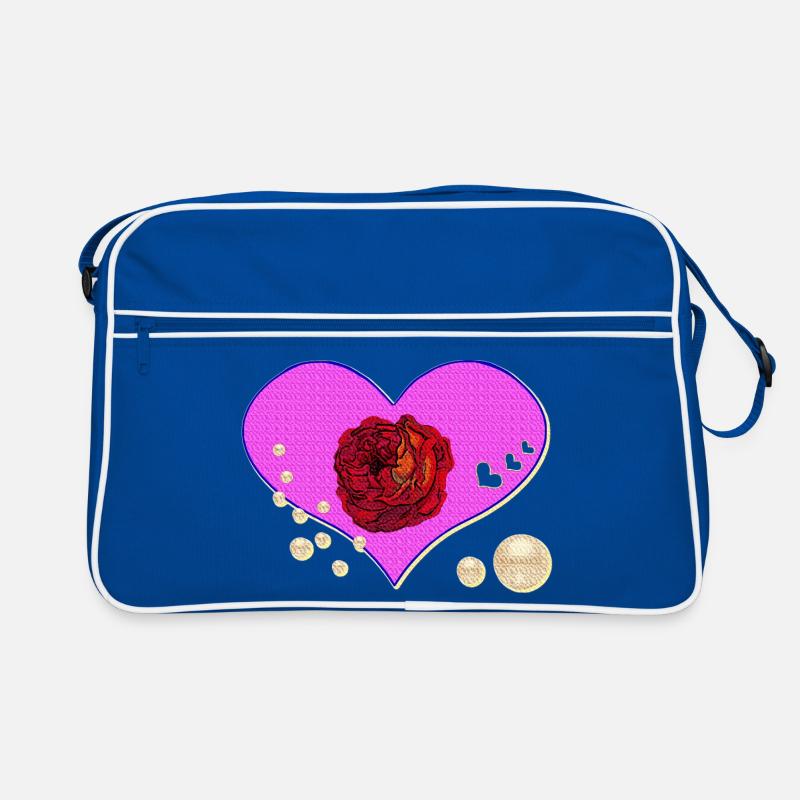 rosen design, Herzmuster Perlen Retro Tasche