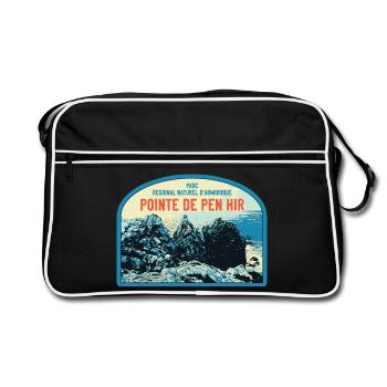Regional Park of Armorica, the Pointe de Pen Hir - Retro Bag - black/white - Front