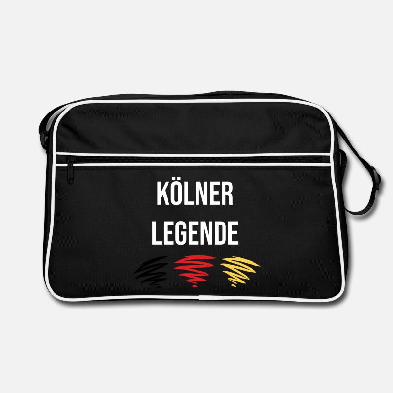Kölner Legende - Retro Tasche - Schwarz/Weiß