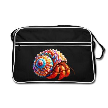 Bernard-l'ermite - Sac Retro - noir/blanc - Devant