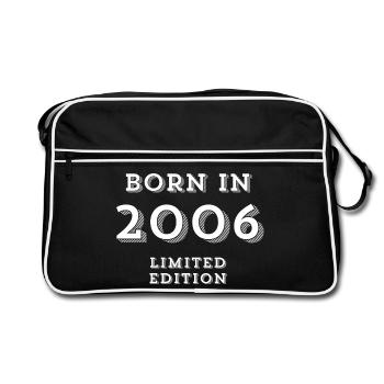2006, année 2006, j'ai 18 ans - Sac Retro - noir/blanc - Devant