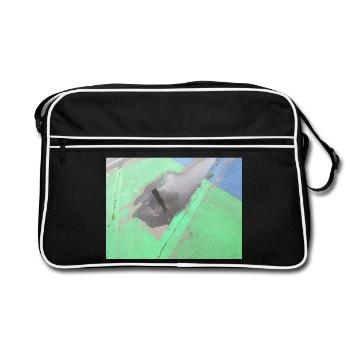 CSD Berlin (mirrored Victory Column in the puddle) - Retro Bag - black/white - Front