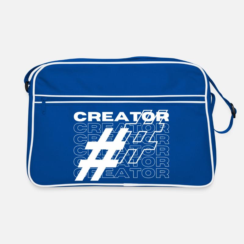 Creator Hashtag Typography Retro Bag