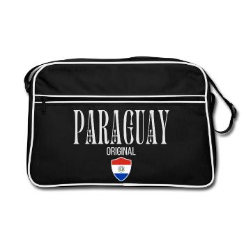 Originaire du Paraguay, né au Paraguay - Sac Retro - noir/blanc - Devant