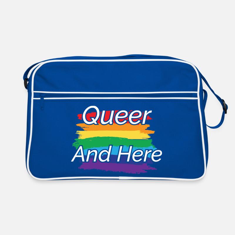 Queer Pride Regenbogen Design Retro Tasche
