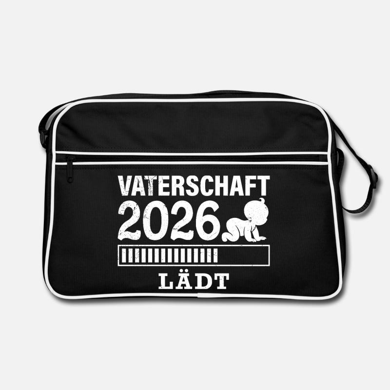 Werdender Papa VATERSCHAFT WIRD GELADEN 2026 Retro Tasche
