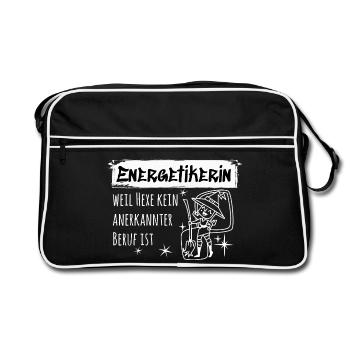 Energetic – Funny Witch Spell - Retro Bag - black/white - Front