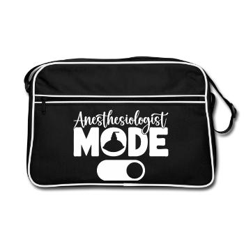 Anesthesiologist Mode On Anesthesia - Retro Bag - black/white - Front
