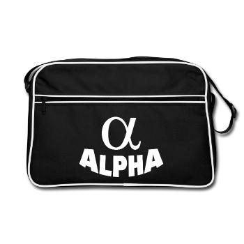 Alpha - Retro Bag - black/white - Front