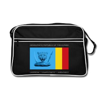 DRC BOLD UNOFFICIAL FLAG - Sac Retro - noir/blanc - Devant