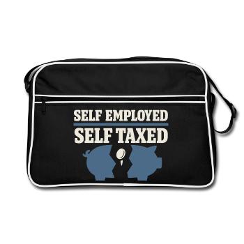 Indépendant indépendant Steuerhumor 1099 Life - Sac Retro - noir/blanc - Devant