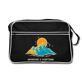 Adventure Is Everything Shirt - Retro Bag - black/white - Front