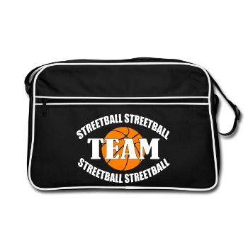 Streetball - Sac Retro - noir/blanc - Devant