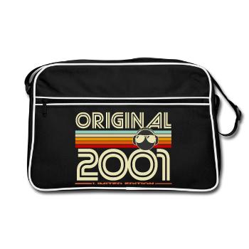 Original 2001 Limited Edition Retro - Retro Tasche - Schwarz/Weiß - Vorne