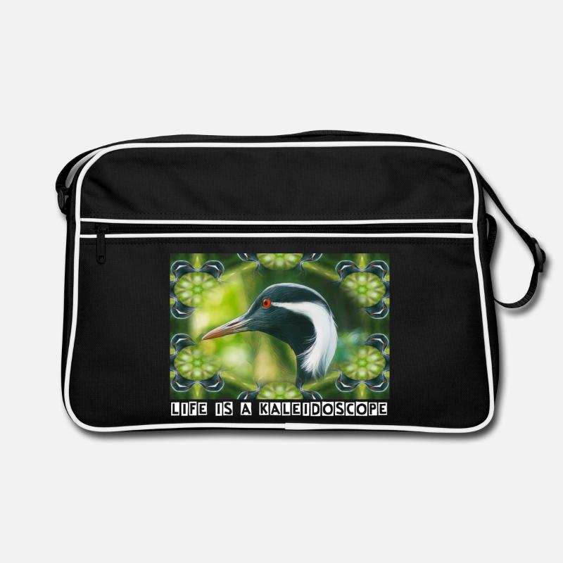 Kaleidoscope - Retro Tasche - Schwarz/Weiß
