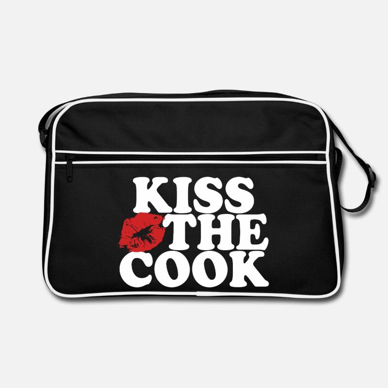 Embrasser le cuisinier - kochen - Spruch Sac Retro