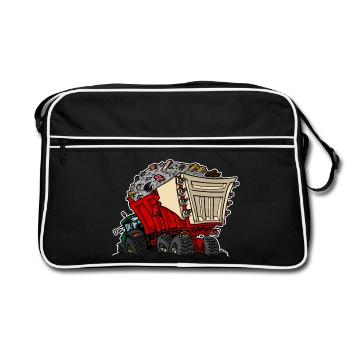 0956 chariot RUIN - Sac Retro - noir/blanc - Devant
