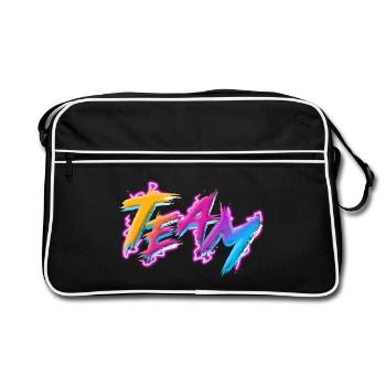 Équipe - Sac Retro - noir/blanc - Devant