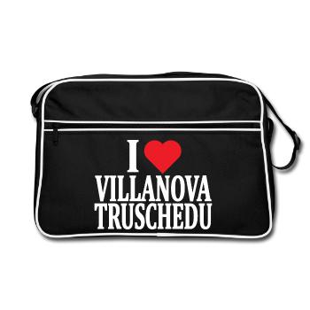 t-shirt Io amo Villanova Truschedu Sardegna - Retro Bag - black/white - Front