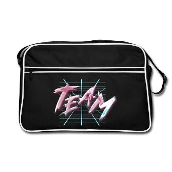 Équipe - Sac Retro - noir/blanc - Devant