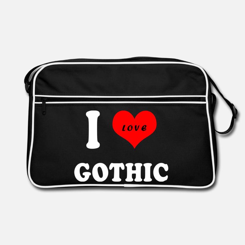 Ich liebe Gothic Retro Tasche