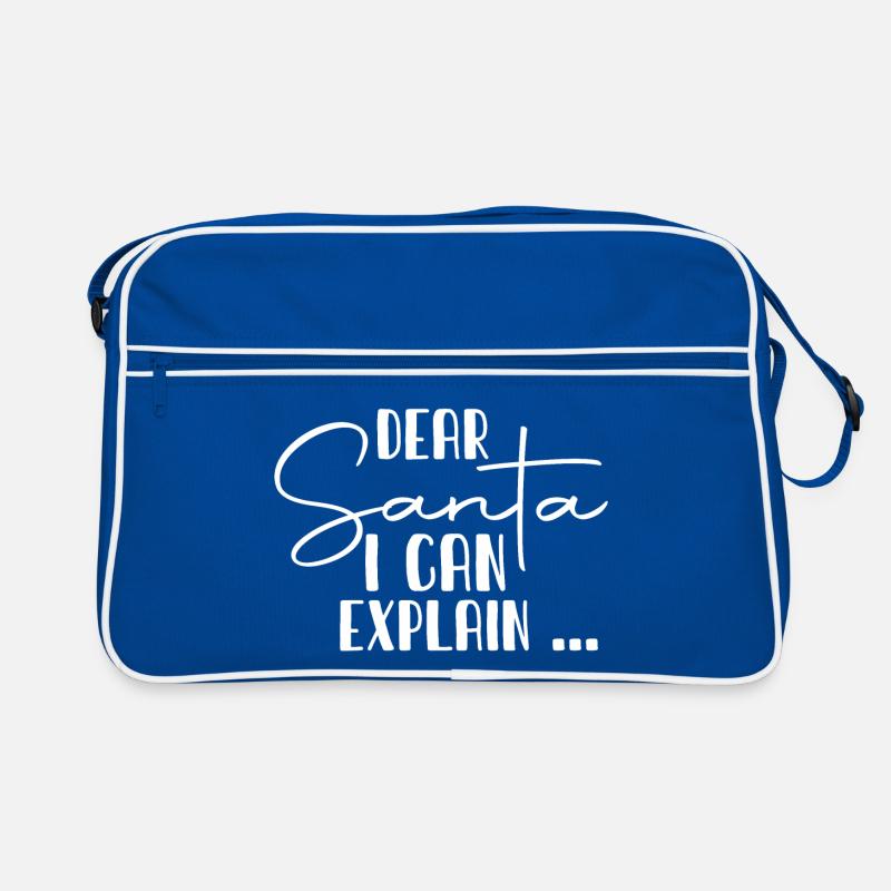 Dear Santa I Can Explain Retro Bag