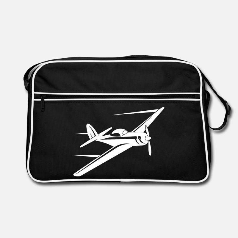 Propeller Plane Sketch Retro Bag