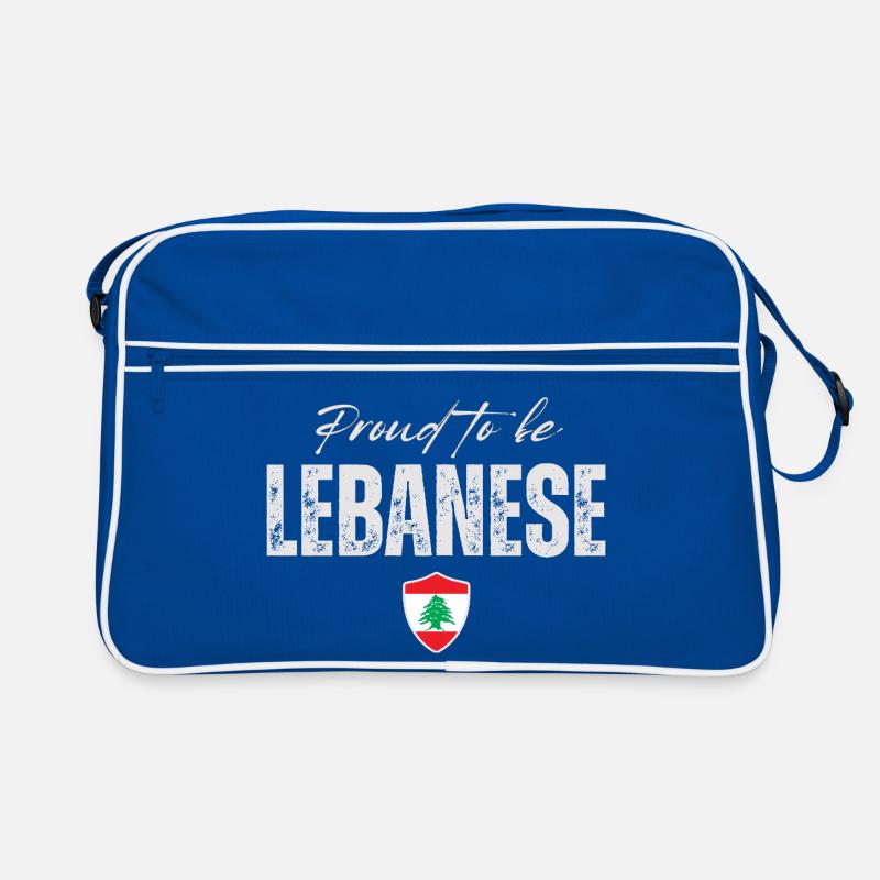 Libanese stolz, ich liebe den Libanon Retro Tasche