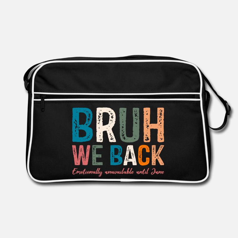 Conception typographique fantaisiste et colorée Sac Retro