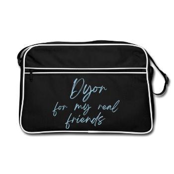 Dyor pour mes vrais amis - Sac Retro - noir/blanc - Devant