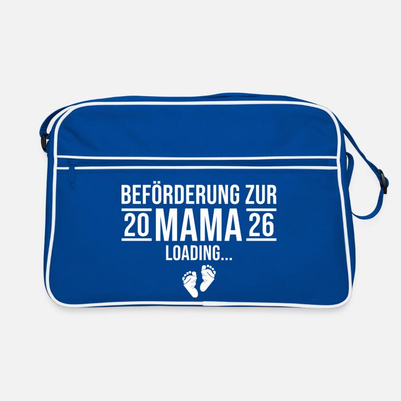 Mama 2026 loading - Werdende Mutter Retro Tasche