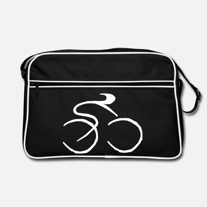Cycling - Retro Tasche - Schwarz/Weiß