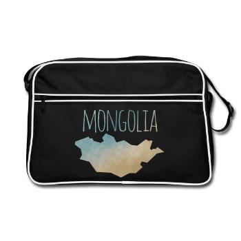 Mongolia - Retro Bag - black/white - Front