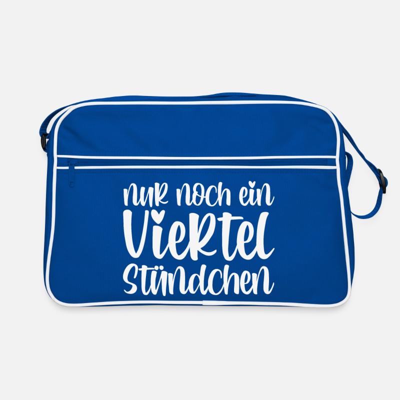 Nur Noch Ein Viertel Stündchen Retro Tasche