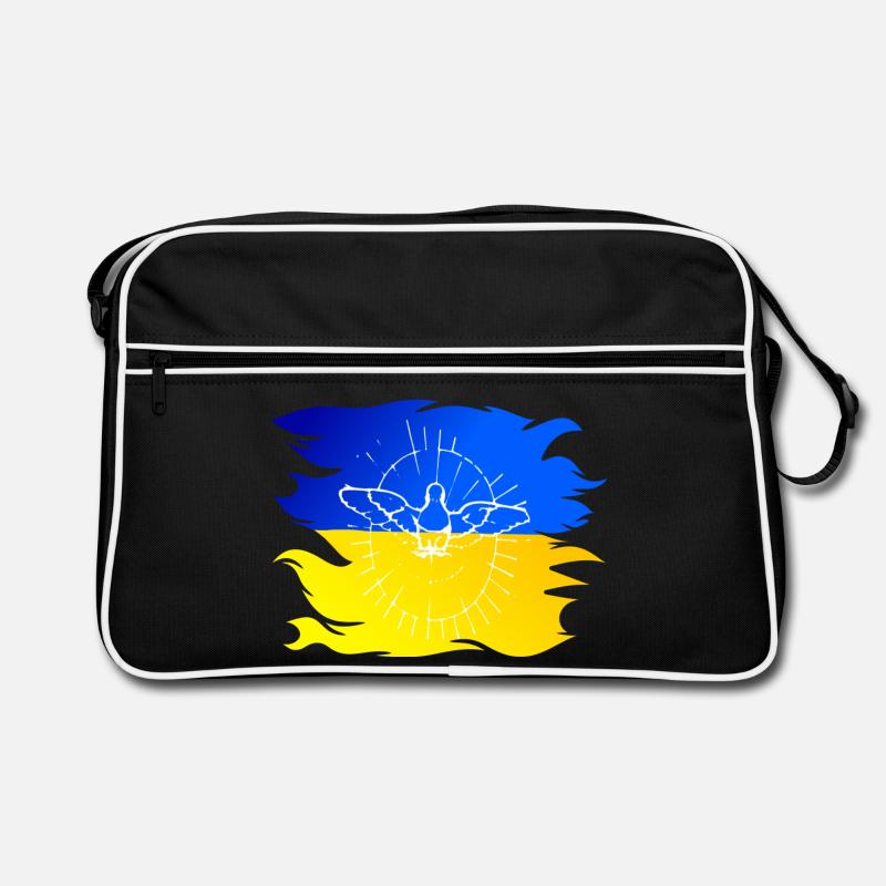 Drapeau de l’Ukraine avec colombe de la paix Sac Retro