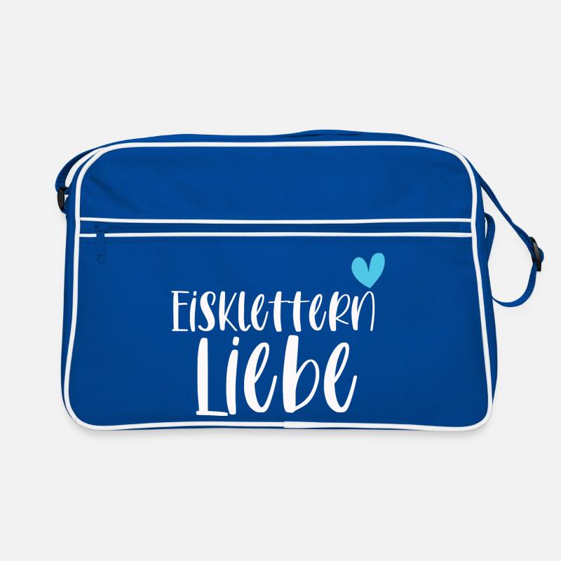 Klettern Eisklettern Liebe Eispickel Geschenk Retro Tasche