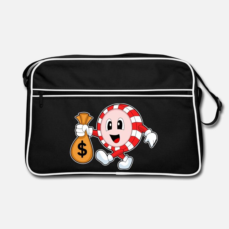 Jetons de poker poker Sac Retro