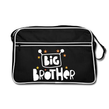 Frère aîné - Sac Retro - noir/blanc - Devant