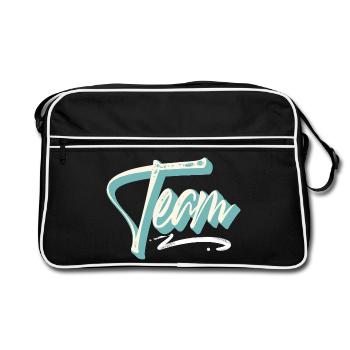 Équipe - Sac Retro - noir/blanc - Devant