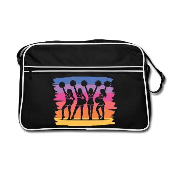 Cheerpom pom girls Mom Cheerleading - Sac Retro - noir/blanc - Devant