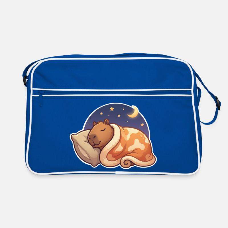 Capybara Schlafen Retro Tasche
