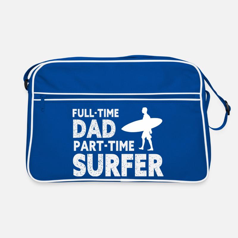 Full-time Dad Part-time Surfer Retro Bag