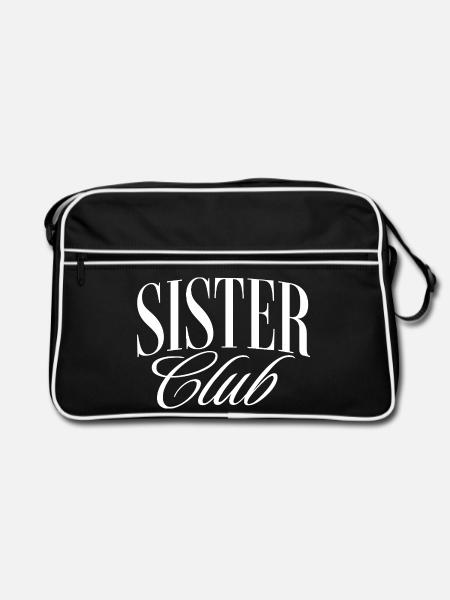 Schwestern Club - Retro Tasche - Schwarz/Weiß