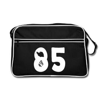 85 department sold - Retro Bag - black/white - Front